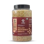 Zama Organics Hulled Buckwheat Groats 1kg | Organically Grown | Gluten Free | Excellent Substitute for Rice | Rich in Vitamins | Good Source of Protein | Healthy Grains | Kuttu Giri