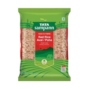 Tata Sampann Red Rice Poha Aval with High Dietary Fibre, 500 g