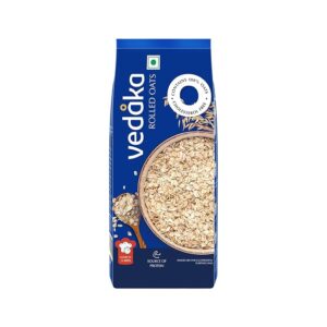 Amazon Brand - Vedaka Rolled Oats | 2 Kg | Contains 100% Oats | Source of Protein | Quick Breakfast - Cooks in 3 Mins