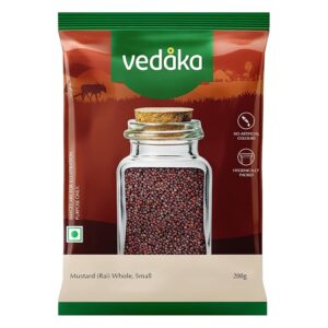 Amazon Brand - Vedaka Mustard (Rai) Whole, Small 200 g