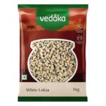 Amazon Brand – Vedaka Premium White Lobia, 1kg