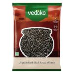 Amazon Brand – Vedaka Unpolished Black Urad Dal Whole 1Kg | Rich In Protein | Cholesterol Free