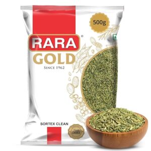 RARA Bareek Saunf (Small Fennel Seeds) 500g | Fresh & Aromatic | For Cooking, Tea, Pickles & Digestion